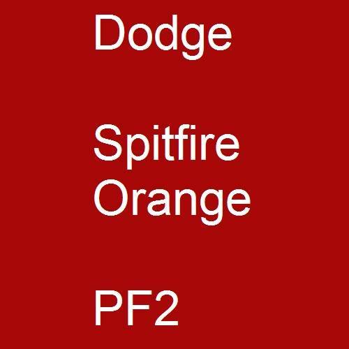 Dodge, Spitfire Orange, PF2.